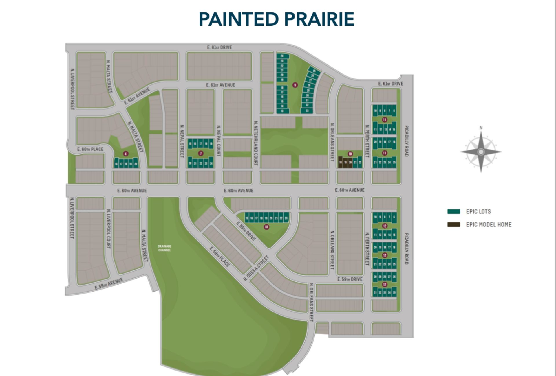 Painted P. Site Map